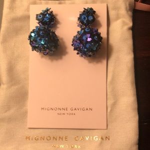 Mignonne Gavigan Blue Flower Cluster Earrings